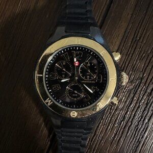 Black and Gold Michele Jelly Bean Watch